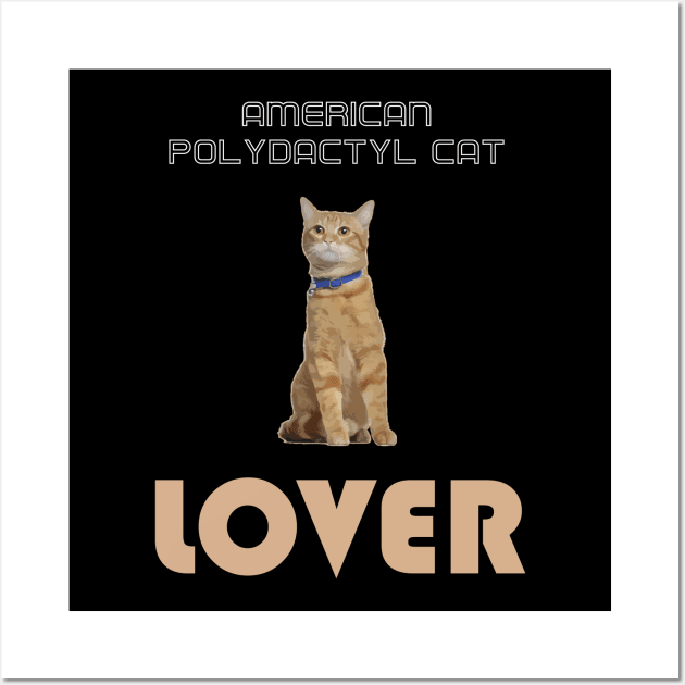 American Polydactyl Cat Lover Wall Art by AmazighmanDesigns